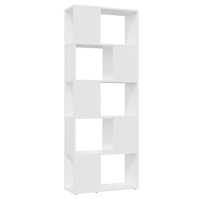 Book Cabinet Room Divider White 60x24x155 Cm Chipboard