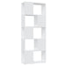 Book Cabinet Room Divider White 60x24x155 Cm Chipboard