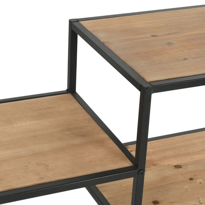 Bookcase Solid Firwood and Steel Xalaxi