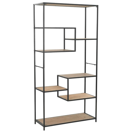 Bookcase Solid Firwood and Steel Xalaxi