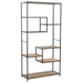 Bookcase Solid Firwood and Steel Xalaxi