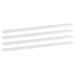 Bookshelf Boards 4 Pcs Glossy Look White 100x10x1.5 Cm