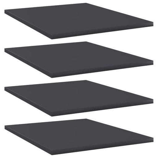 Bookshelf Boards 4 Pcs Grey Chipboard Nbpokb