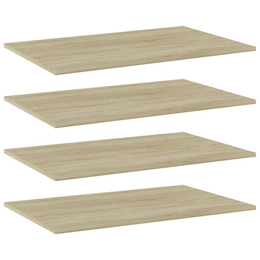Bookshelf Boards 4 Pcs Sonoma Oak Chipboard Nbptpx