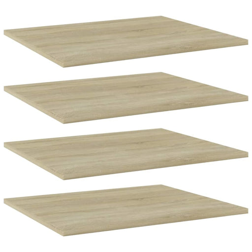 Bookshelf Boards 4 Pcs Sonoma Oak Chipboard Nbpxix