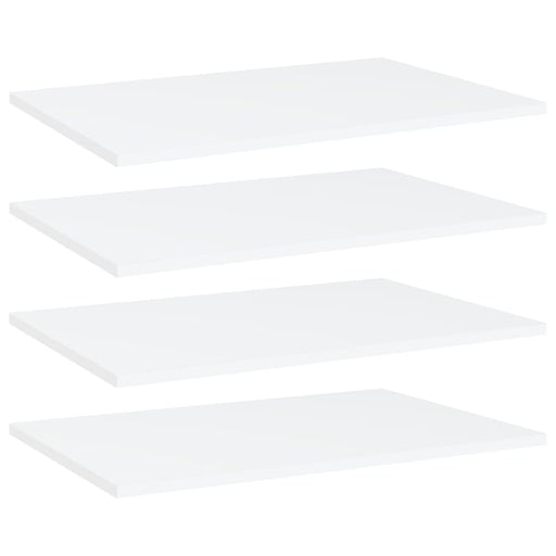 Bookshelf Boards 4 Pcs White Chipboard Nbpxpb