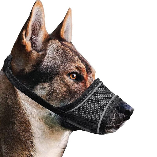 Breathable Reflective Soft Nylon Mesh Pet Muzzle for Small