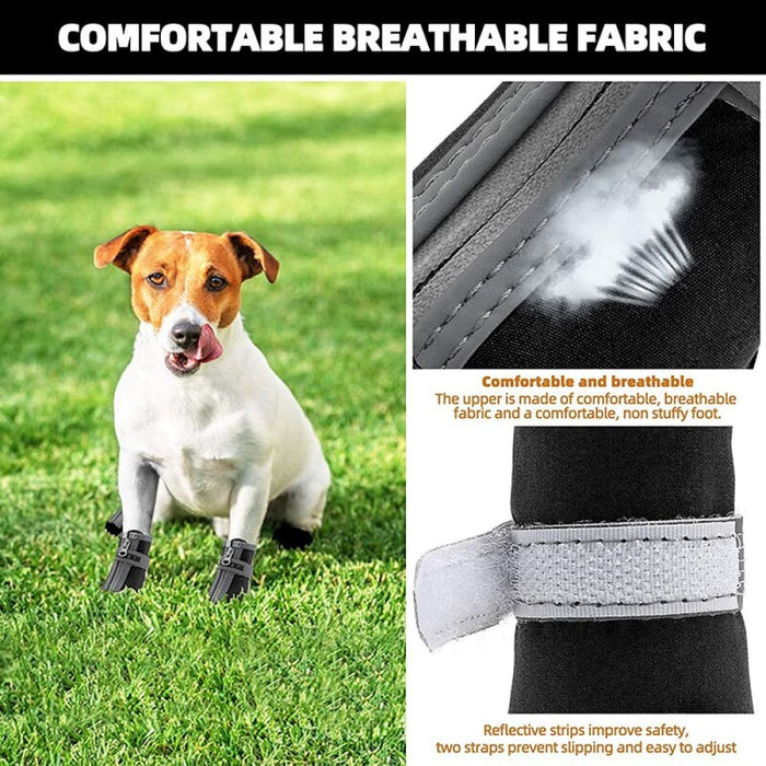 Breathable Reflective Straps Anti - slip Dog Paw Protector