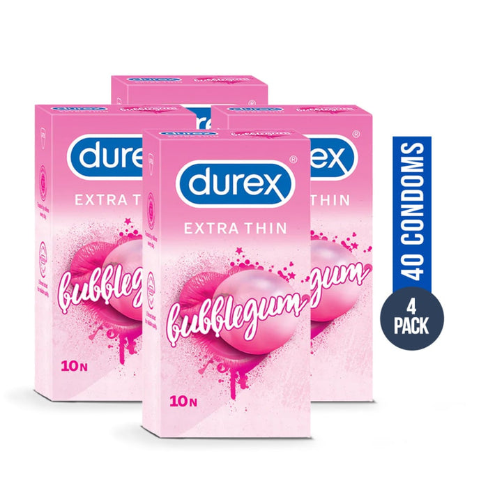 Bubblegum Sensually Flavoured Condoms - 40 Pack
