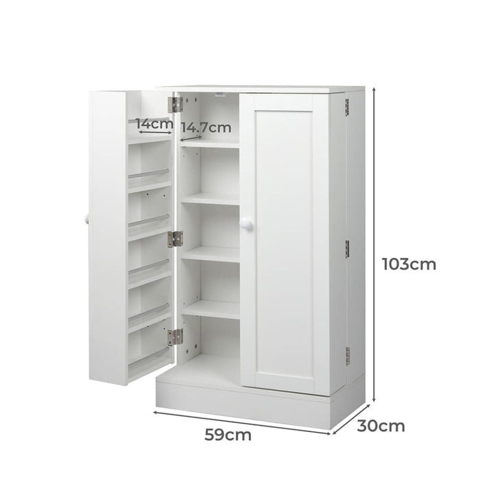 Buffet Sideboard Storage Cabinet Adjustable Shelf Cupboard