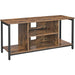 Tv Cabinet Console Unit With Open Storage Stand Shelving