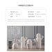 Cactus Figurines Home Decoration Ceramic Statue Office
