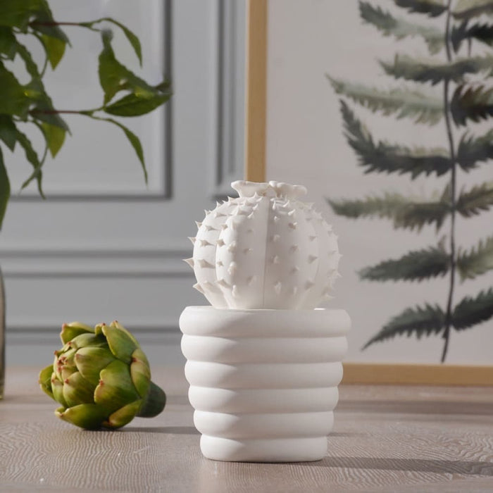 Cactus Figurines Home Decoration Ceramic Statue Office
