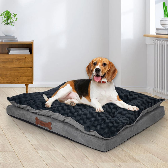 Dog Calming Bed Warm Soft Plush Comfy Sleeping Memory Foam
