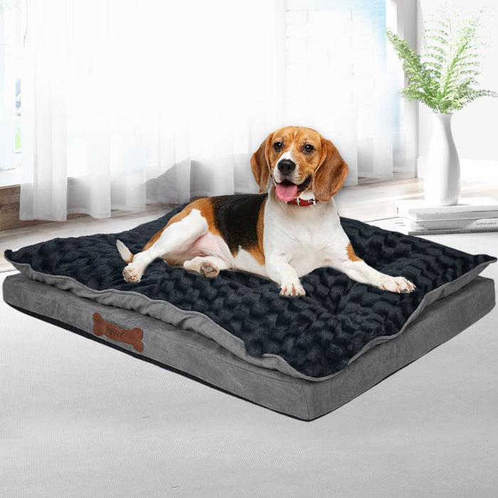 Dog Calming Bed Warm Soft Plush Comfy Sleeping Memory Foam