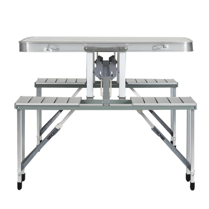 Camping Table with Chairs Folding Outdoor Picnic Beach Bbq