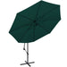 Cantilever Umbrella 3.5 m Green Axoki