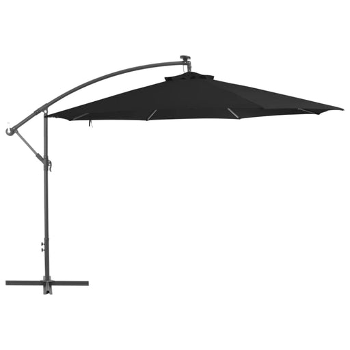 Cantilever Umbrella With Aluminium Pole 350 Cm Black Aiotb