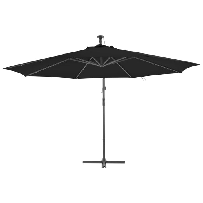 Cantilever Umbrella With Aluminium Pole 350 Cm Black Aiotb