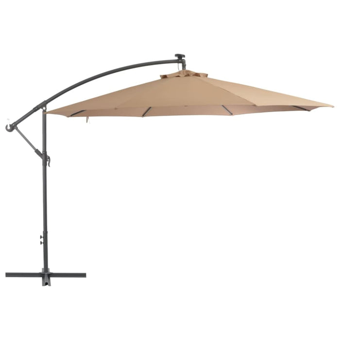 Cantilever Umbrella With Aluminium Pole 350 Cm Taupe Aapbl