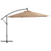 Cantilever Umbrella With Aluminium Pole 350 Cm Taupe Aapbl