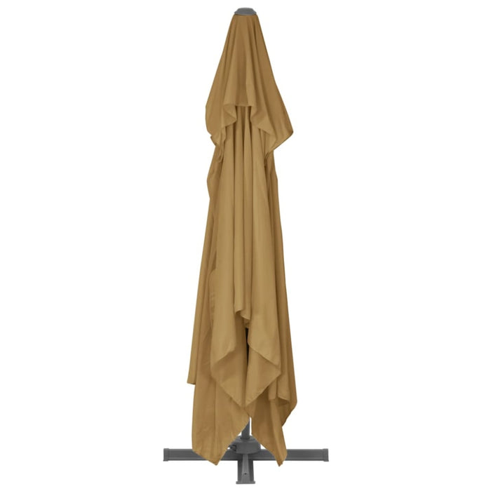 Cantilever Umbrella With Aluminium Pole 400x300 Cm Taupe