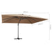 Cantilever Umbrella With Led Lights And Aluminium Pole 