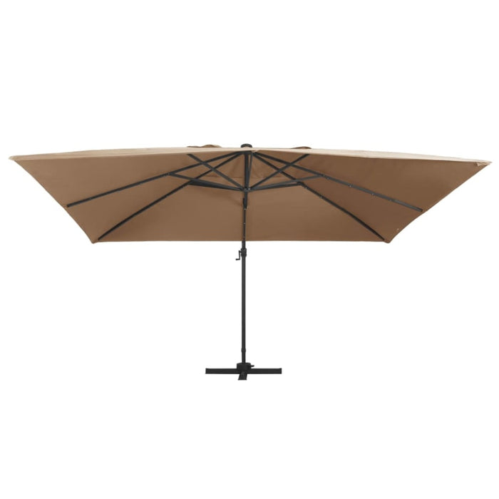 Cantilever Umbrella With Led Lights And Aluminium Pole 