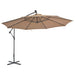 Cantilever Umbrella With Led Lights And Metal Pole 350 Cm