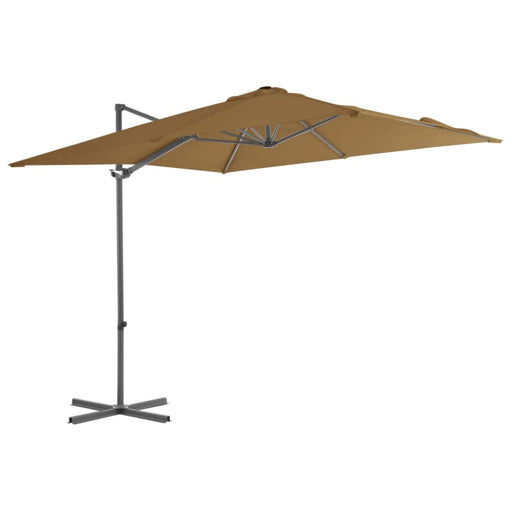 Cantilever Umbrella With Steel Pole Taupe 250x250 Cm Aalxi