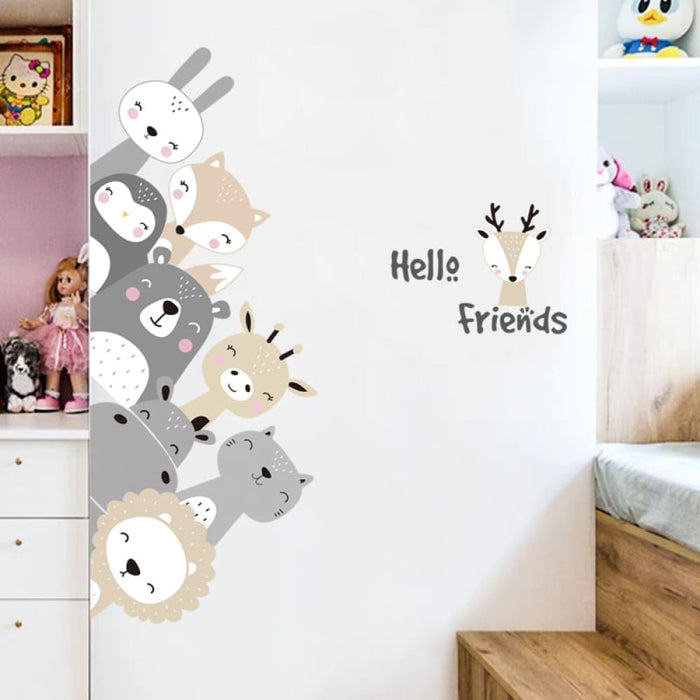 Cartoon Cute Animals Decorative Wall Stickers