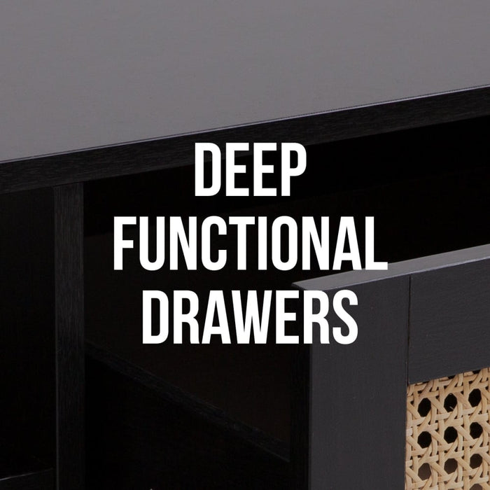 Casa Decor Tulum Rattan Coffee Table Storage Drawer