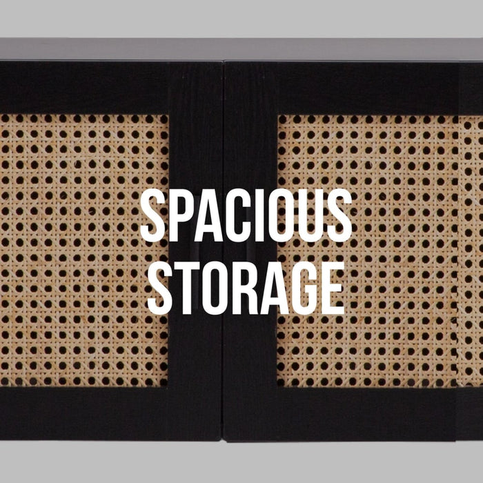 Casa Decor Tulum Rattan Entertainment Unit Tv Stand Cabinet