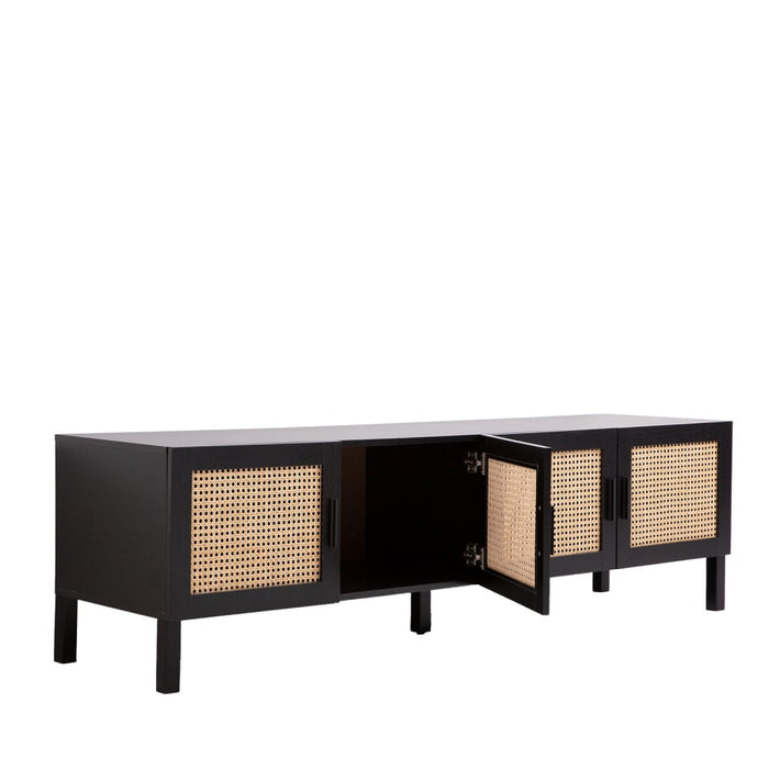 Casa Decor Tulum Rattan Entertainment Unit Tv Stand Cabinet