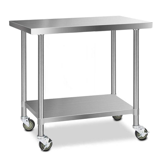 Cefito 304 Stainless Steel Kitchen Benches Work Bench Food