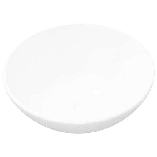 Ceramic Bathroom Sink Basin White Round Oaokxn