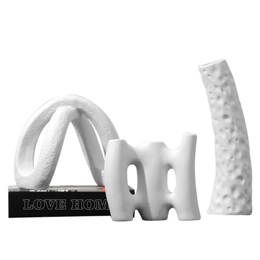 Ceramic Vase Flower Arrangement Dried Home Decor Living