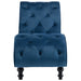 Chaise Lounge Blue Velvet Xanlbn