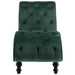 Chaise Lounge Green Velvet Xanlob