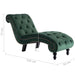 Chaise Lounge Green Velvet Xanlob