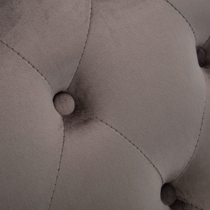 Chaise Lounge Grey Velvet Xanlbk