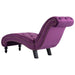 Chaise Lounge Purple Velvet Xanlox