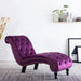 Chaise Lounge Purple Velvet Xanlox