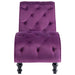 Chaise Lounge Purple Velvet Xanlox