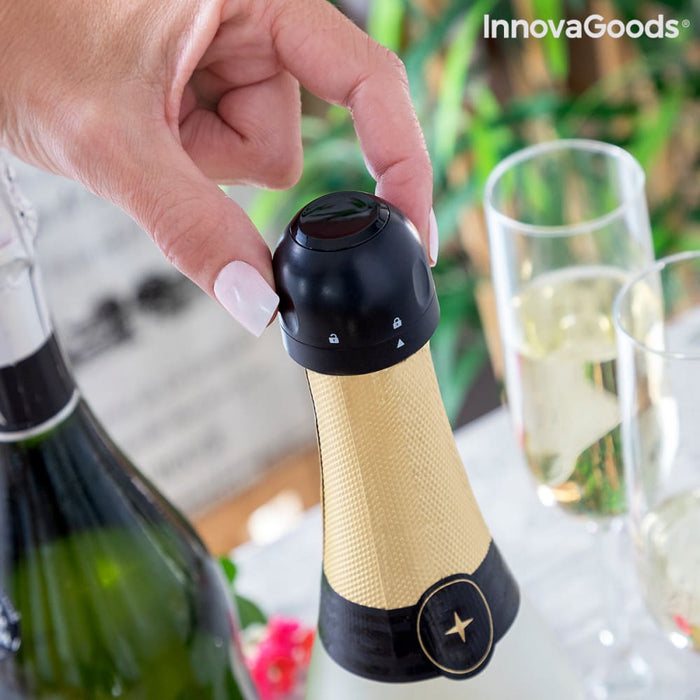 Set of Champagne Stoppers Fizzave Innovagoods Pack 2 Units