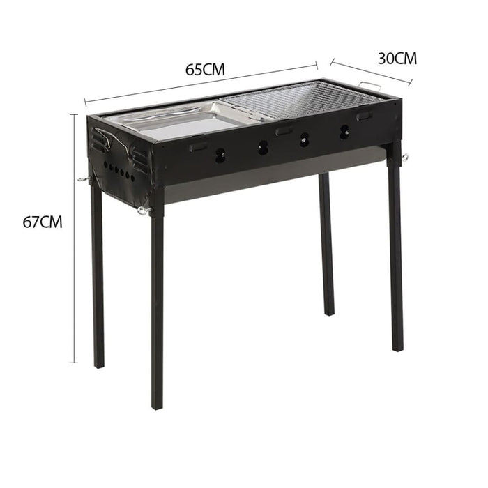 Charcoal Bbq Grill Protable Hibachi Outdoor Barbecue Set
