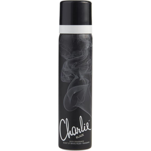 Charlie Black Body Fragrance Spray by Revlon for Women - 75