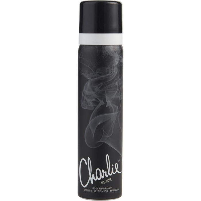Charlie Black Body Fragrance Spray by Revlon for Women - 75