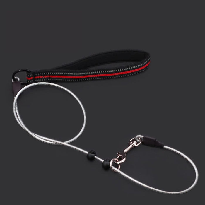 Chew Proof Reflective Soft Nylon Handle Steel Wire Pet