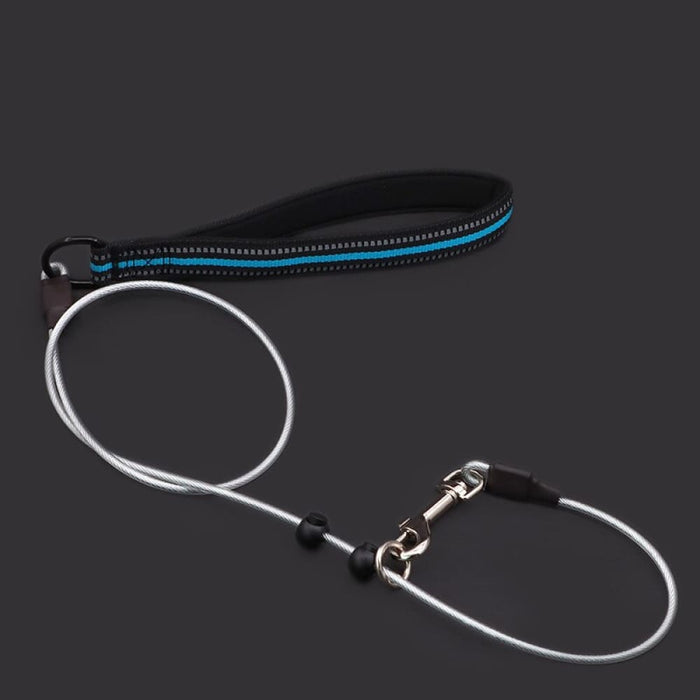 Chew Proof Reflective Soft Nylon Handle Steel Wire Pet